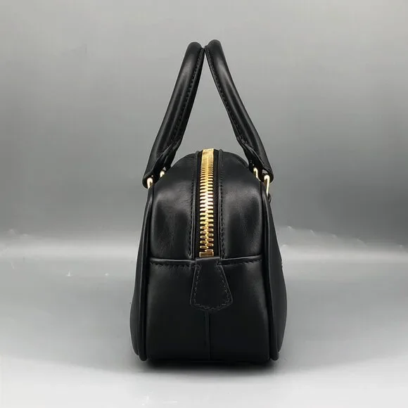 Miu Miu Black Leather Satchel Bag 22×11×8cm - Picture 4 of 13